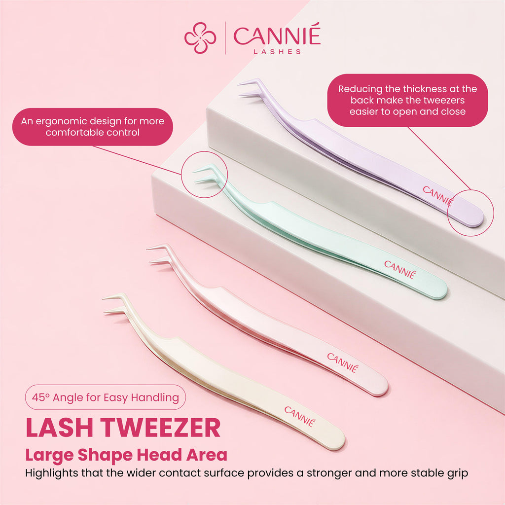 CANNIÉ LASH Anti-Stick Eyelash Tweezer